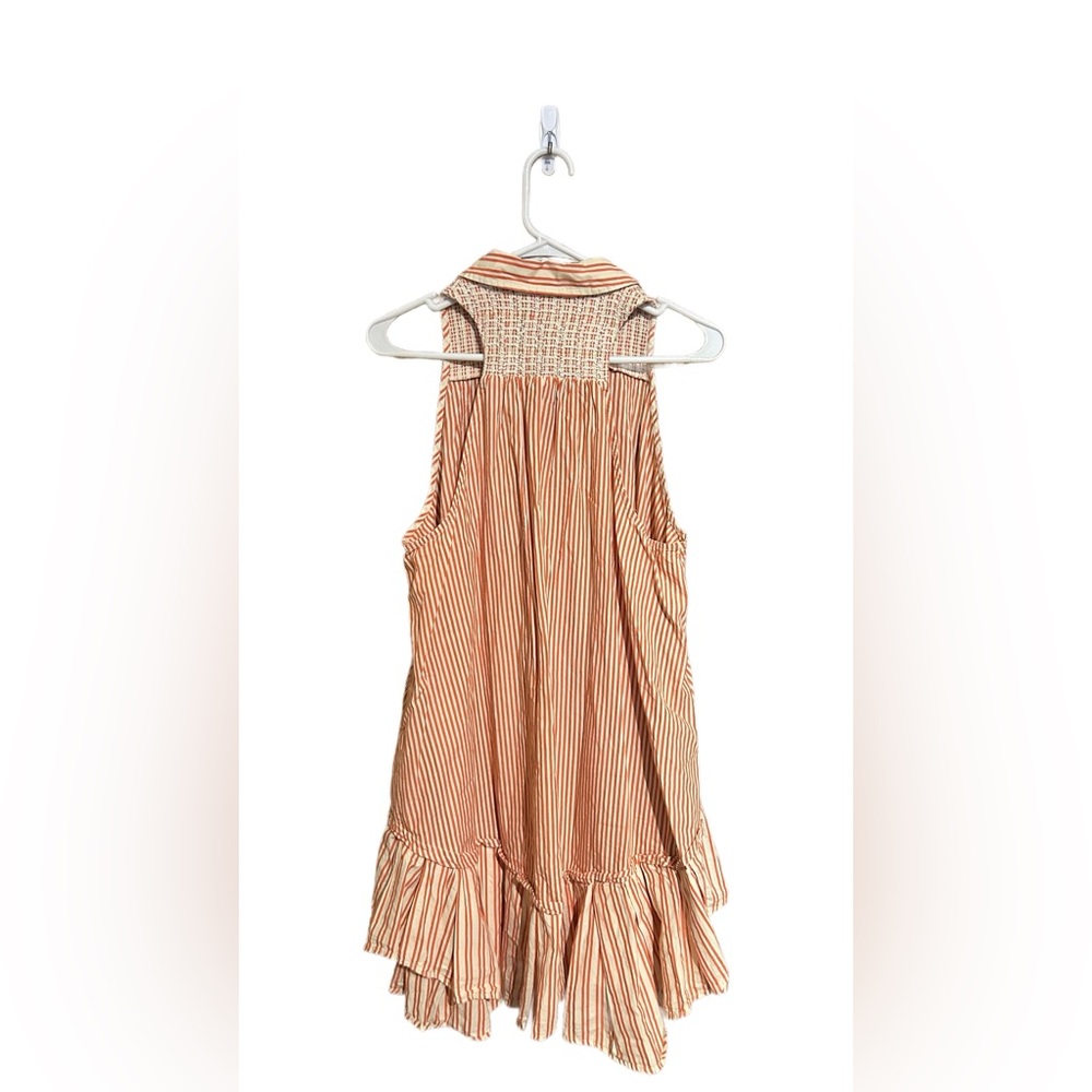 Free People Rust and White Textured Mini Dress - Picture 6 of 8